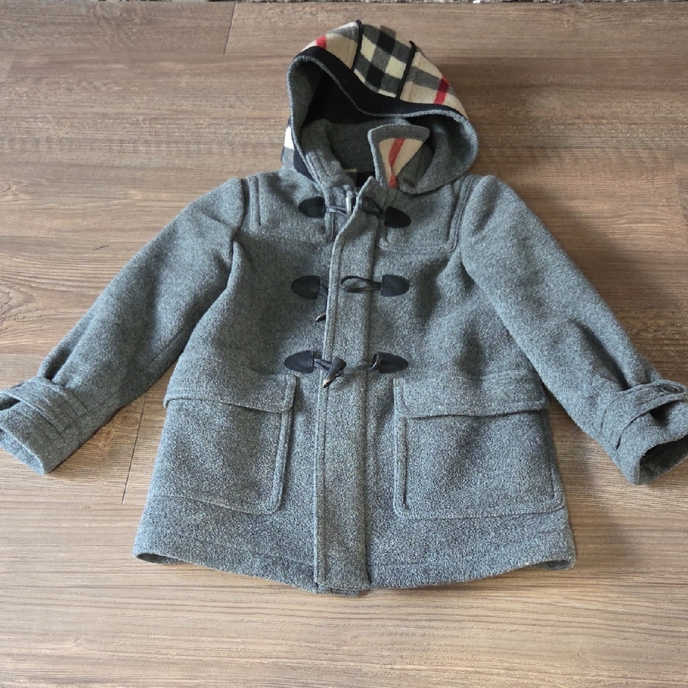 Kids Burberry Wool Duffle Coat